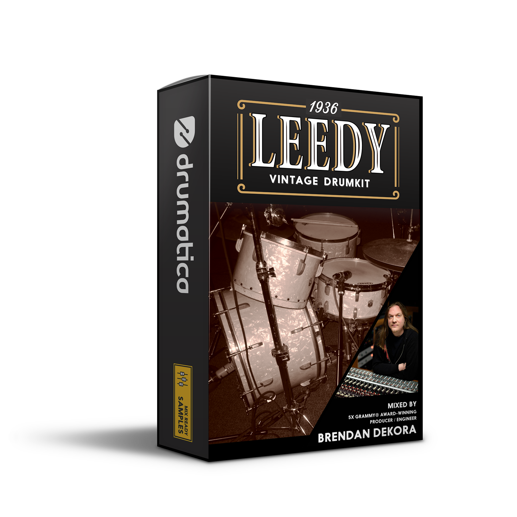 1936 Leedy Drumkit Acoustic Drum Samples Mixed By Brendan Dekora